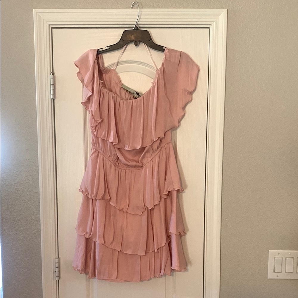 Sam Edelman Pink Ruffle Mini Dress